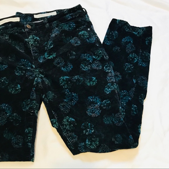 Pilcro and Letterpress Script Velvet Skinny Pants - Picture 2 of 7